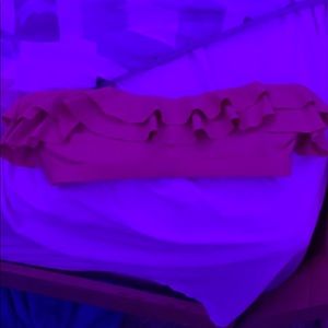 Strapless bikini top.